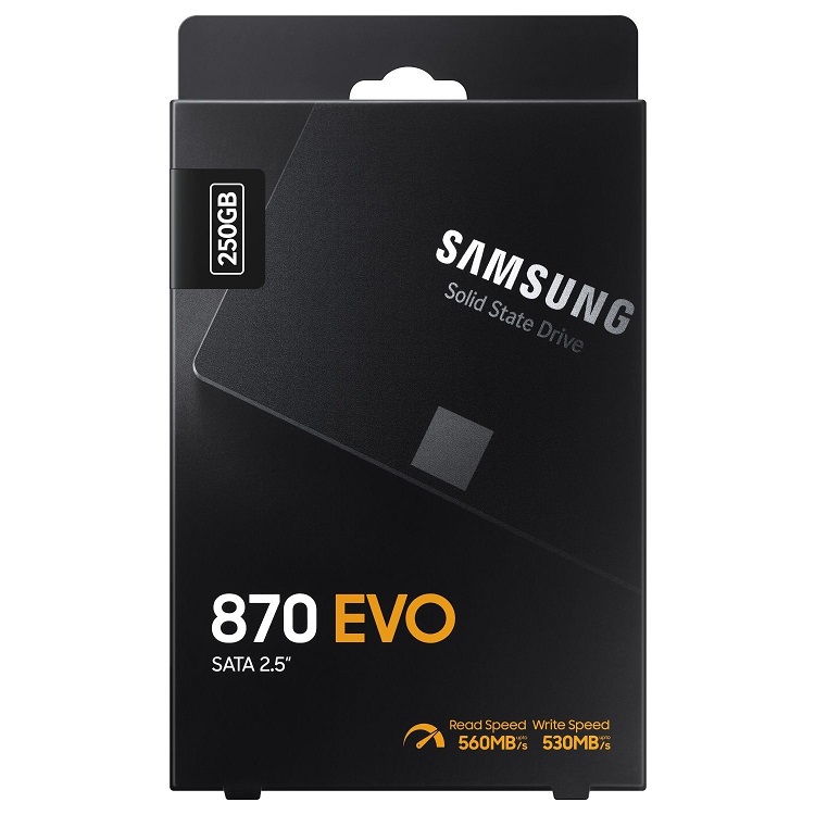 Samsung 870 EVO SSD 250GB 2.5" SATA3 560-530MB/s 