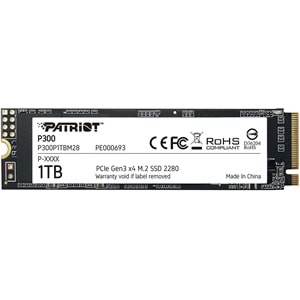 Patriot 1TB P300 M.2 Disk 2280 PCIE Gen3 x 4 2100Mbs 1650Mbs SSD Disk P300P1TBM28