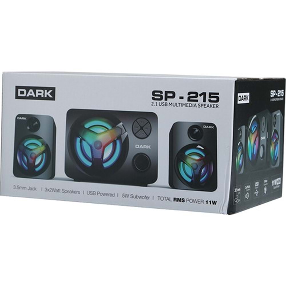 Dark DK-AC-SP215 11W Rms 2+1 USB Hoparlör