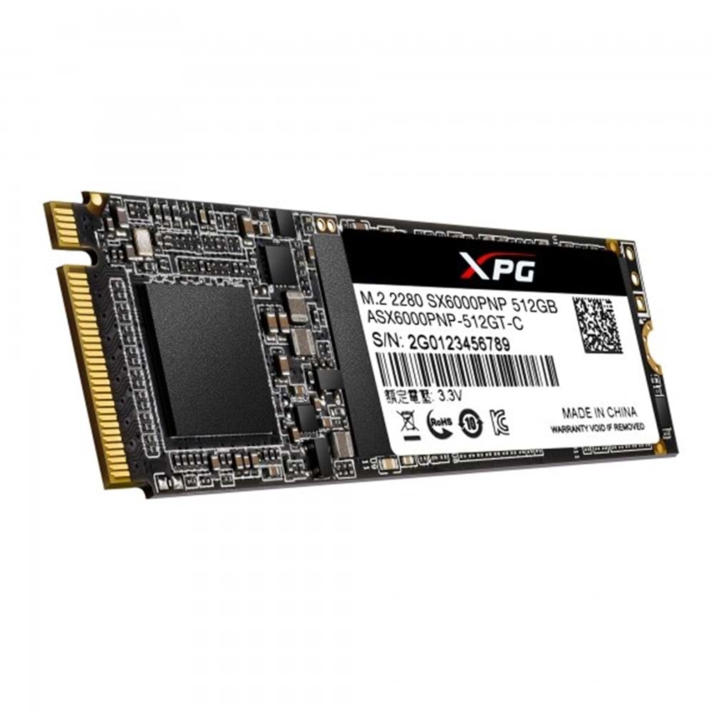 XPG 512GB SX6000PNP PCIE M.2 Disk 2100/1500 SSD Disk ASX6000PNP-512GT-C