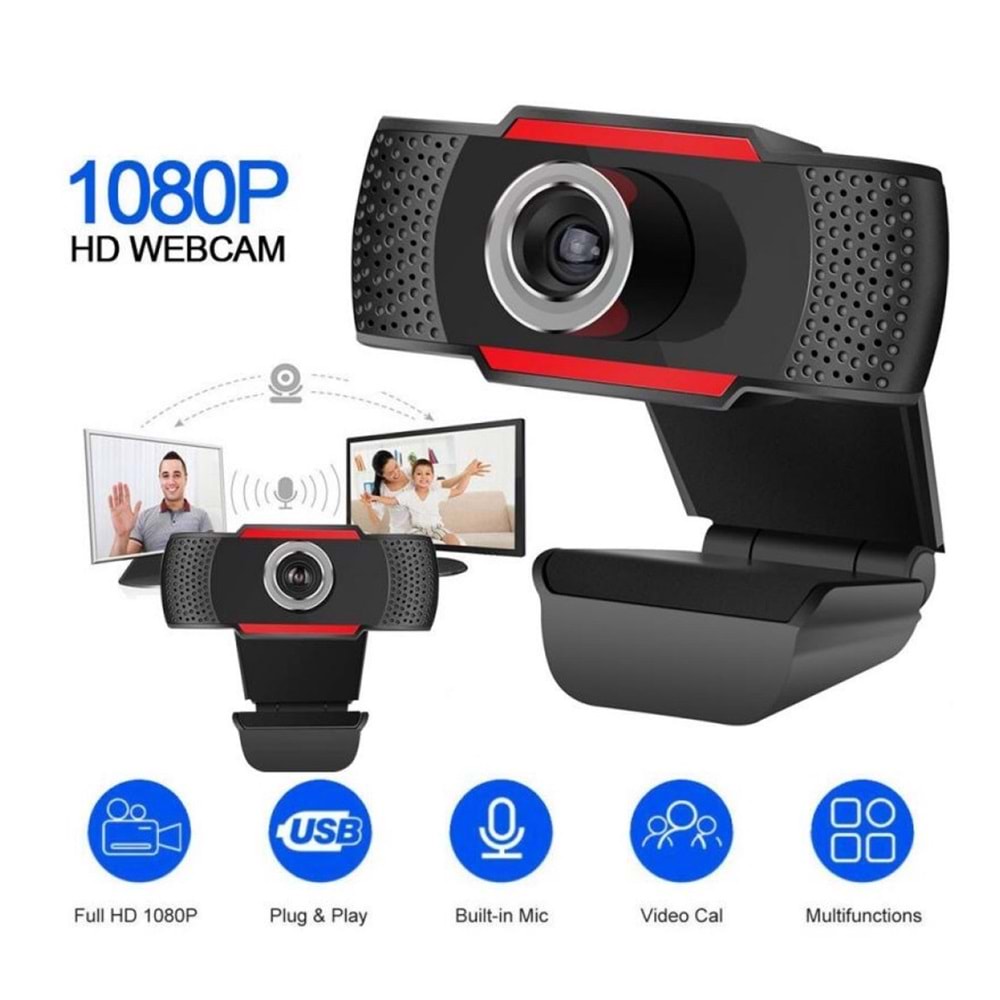 FULL HD 1080P Webcam Eba Uzaktan Eğitim İçin Mikrofonlu Webcam