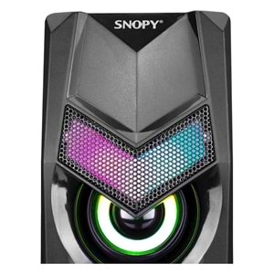 Snopy SN-X25 2.0 Siyah 3WX2 USB RGB Işıklı Hoparlör