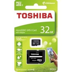 Toshiba 32GB Micro SDHC UHS-1 C10 100MB/sn Hafıza Kartı M203