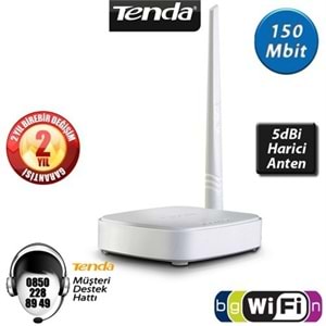 Tenda 4Port WiFi-N 150 Mbps Router/AP N150